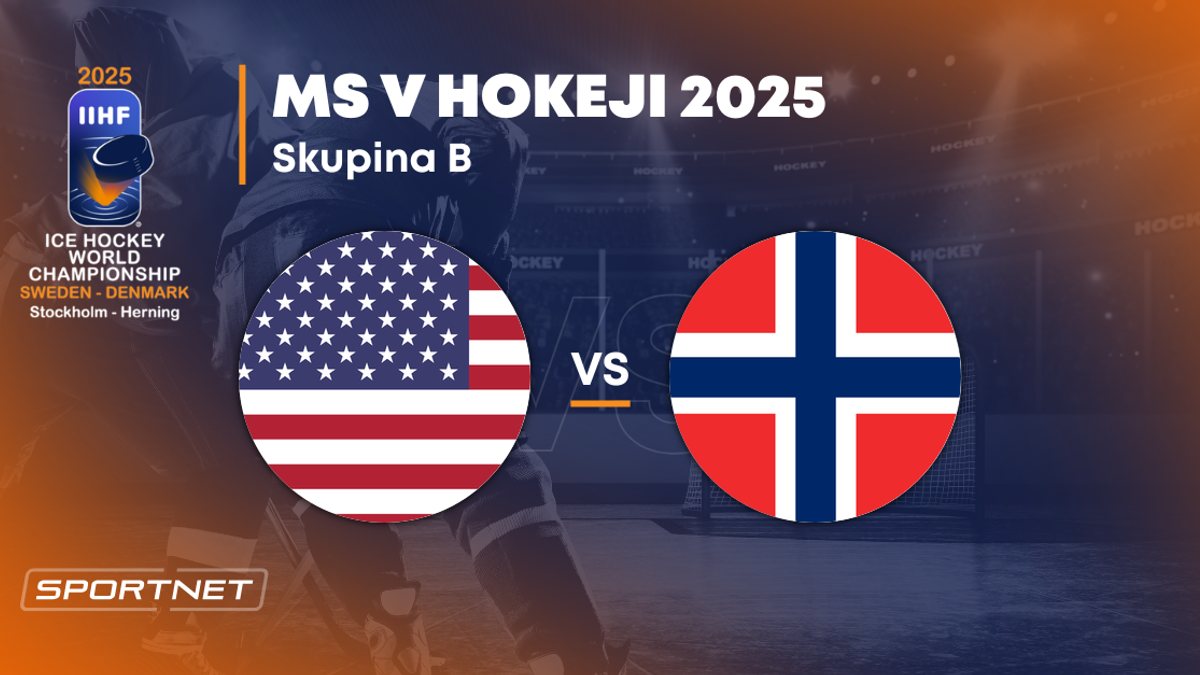 USA - Nórsko: ONLINE prenos zo zápasu na MS v hokeji 2025 vo Švédsku a Dánsku.