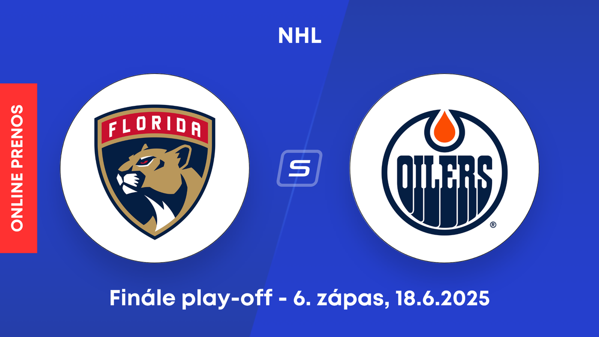 Florida Panthers - Edmonton Oilers: ONLINE prenos zo 6. zápasu finále play-off NHL. 