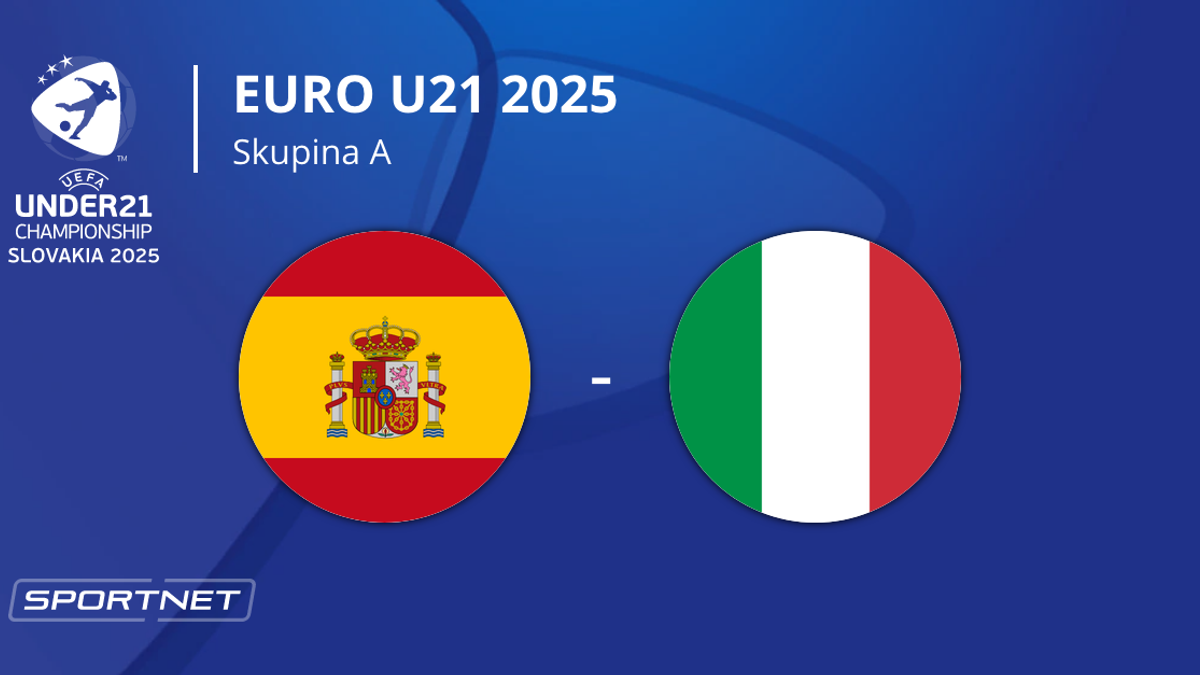 Španielsko - Taliansko: ONLINE prenos zo zápasu na EURO U21 2025 (ME vo futbale do 21 rokov) na Slovensku.