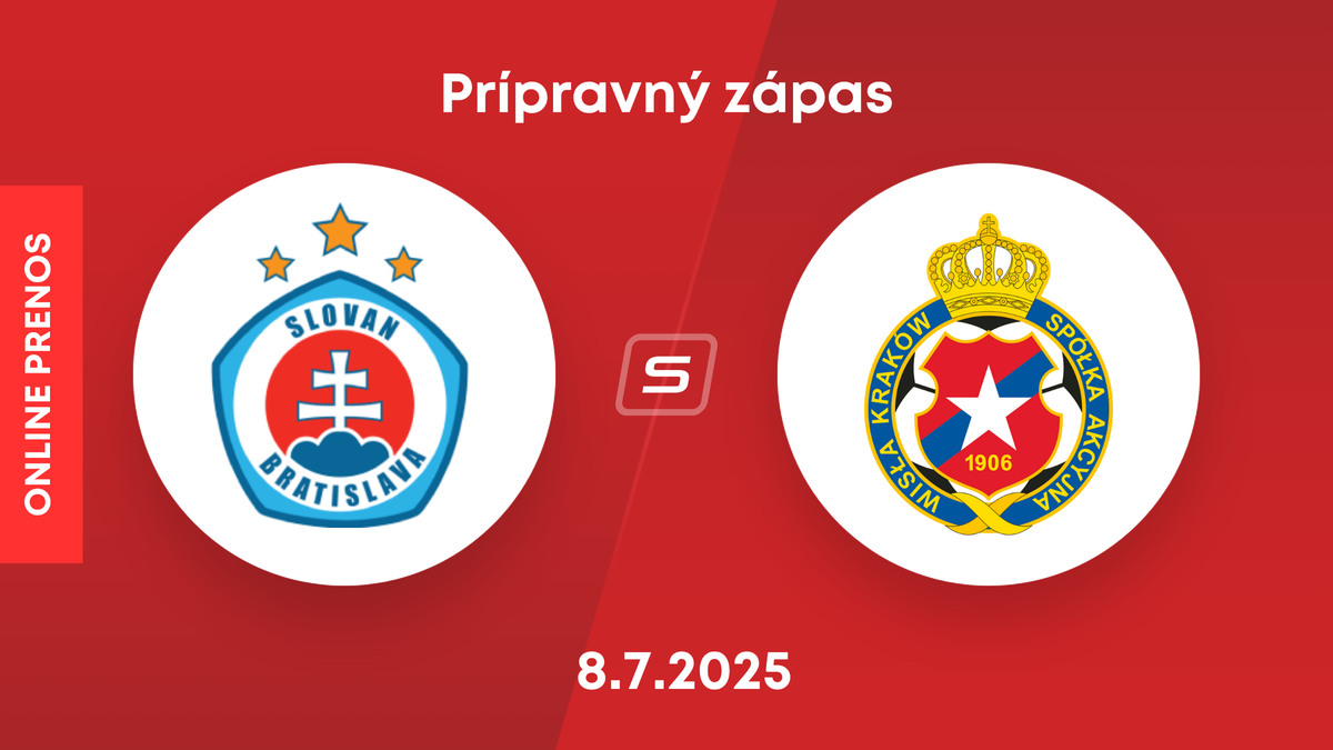 ŠK Slovan Bratislava - Wisla Krakov: ONLINE prenos z prípravného zápasu.