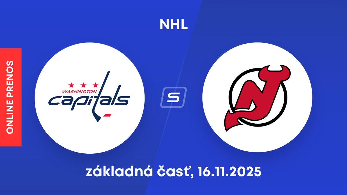 Washington Capitals - New Jersey Devils: ONLINE prenos zo zápasu NHL.