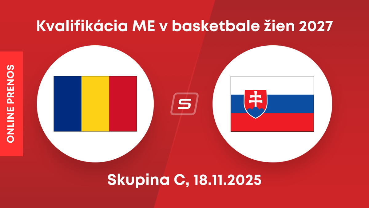 Rumunsko - Slovensko: Online prenos zo zápasu kvalifikácie na ME v basketbale žien 2027. 