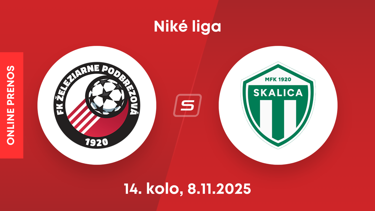 FK Železiarne Podbrezová - MFK Skalica: ONLINE prenos zo zápasu 14. kola Niké ligy.