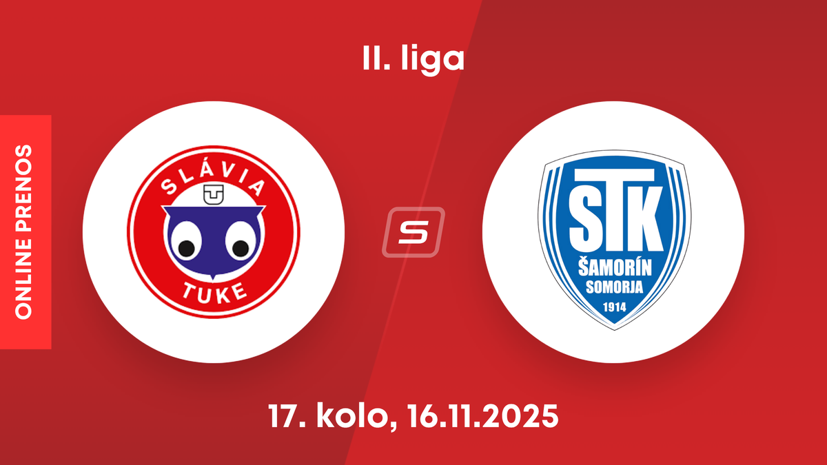 Slávia TU Košice - FC ŠTK 1914 Šamorín: ONLINE prenos zo zápasu 17. kola II. ligy.