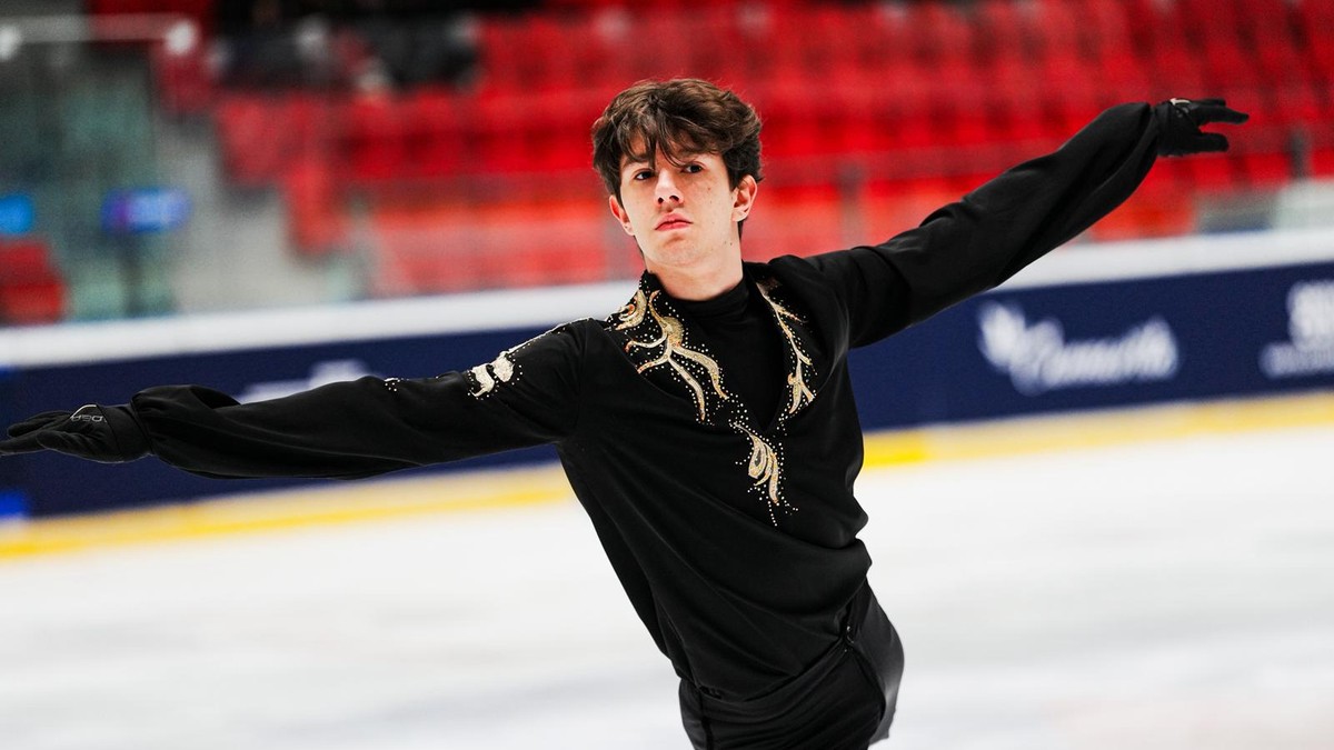 Adam Hagara počas voľnej jazdy na majstrovstvách štyroch krajín v Prešove.