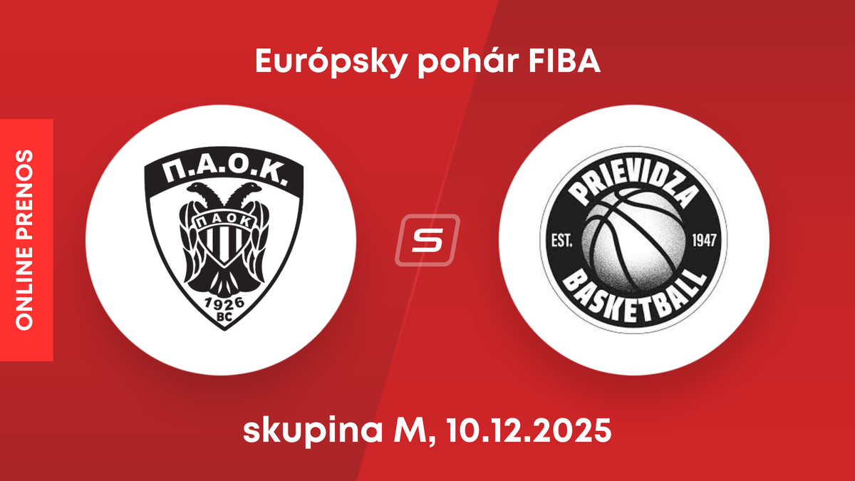 PAOK BC Solún - BC Prievidza: LIVE STREAM zo zápasu Európskeho pohára FIBA.