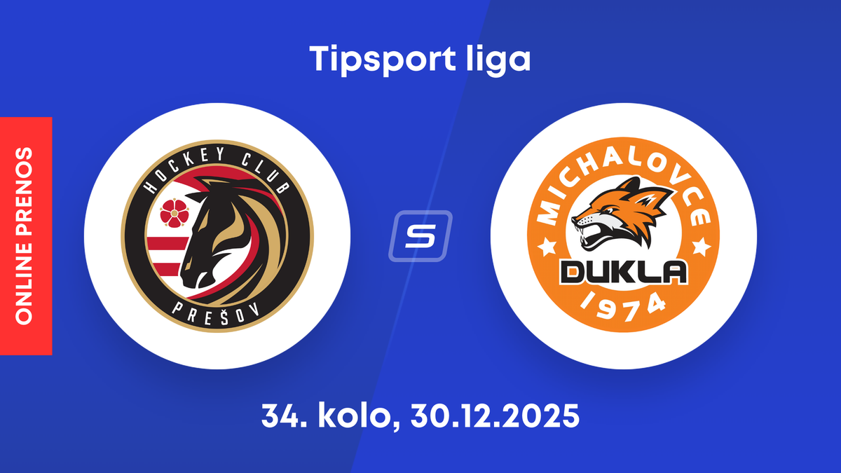 HC Prešov - HK Dukla Michalovce: ONLINE prenos zo zápasu 34. kola Tipsport ligy.