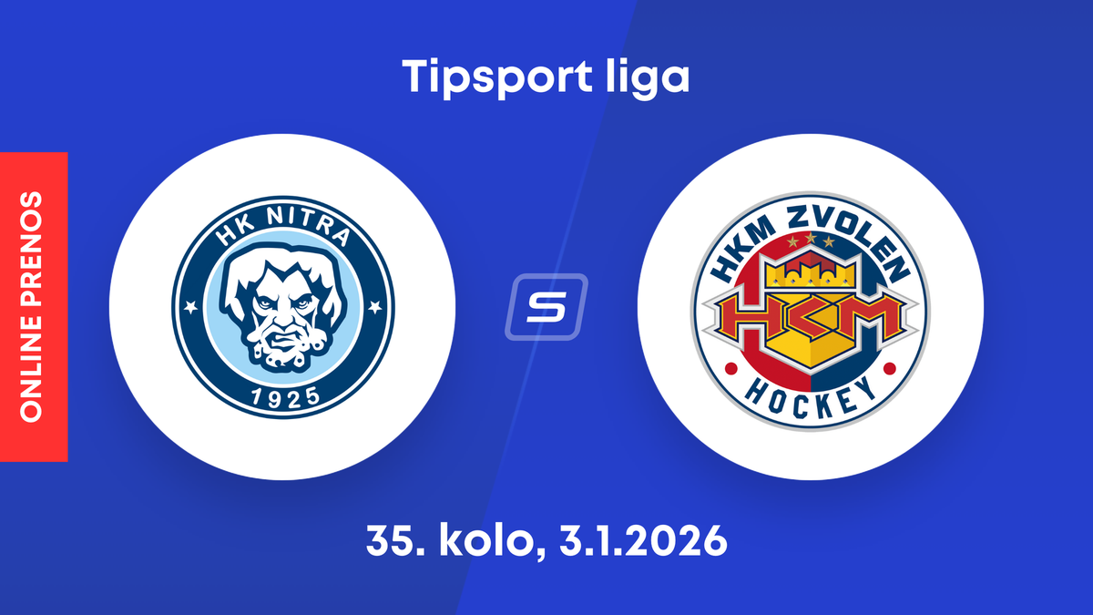 HK Nitra - HKM Zvolen: ONLINE prenos zo zápasu 35. kola Tipsport ligy.