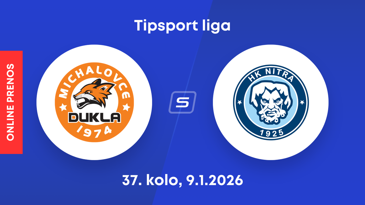 HK Dukla Michalovce - HK Nitra: ONLINE prenos zo zápasu 37. kola Tipsport ligy.