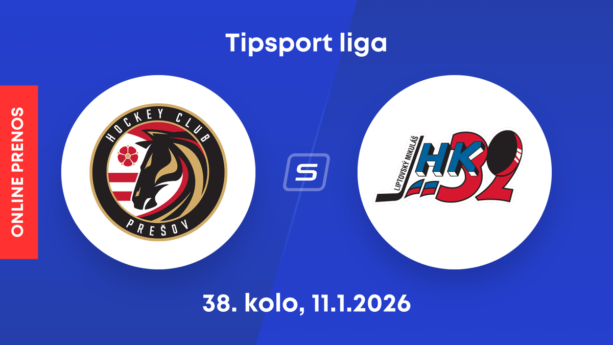 HC Prešov - Hk 32 Liptovský Mikuláš: ONLINE prenos zo zápasu 38. kola Tipsport ligy.