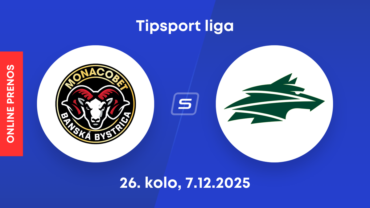 HC MONACObet Banská Bystrica - Vlci Žilina: ONLINE prenos zo zápasu 26. kola Tipsport ligy.