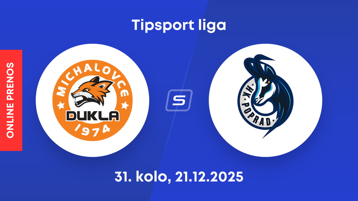 HK Dukla Michalovce - HK Poprad: ONLINE prenos zo zápasu 31. kola Tipsport ligy.