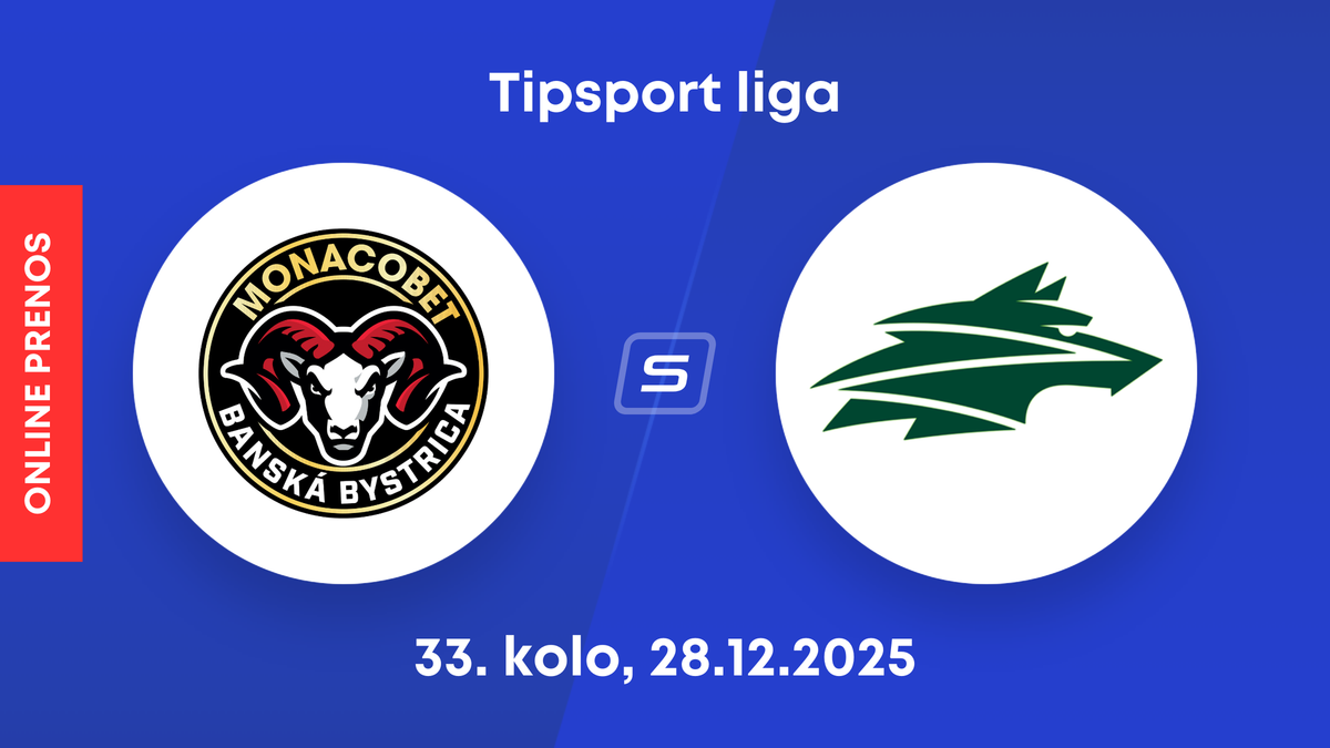 HC MONACObet Banská Bystrica - Vlci Žilina: ONLINE prenos zo zápasu 33. kola Tipsport ligy.