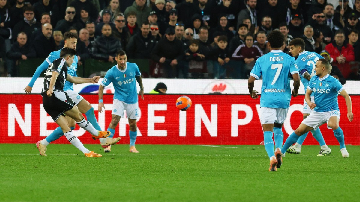 Fotka zo zápasu Udinese - Neapol.