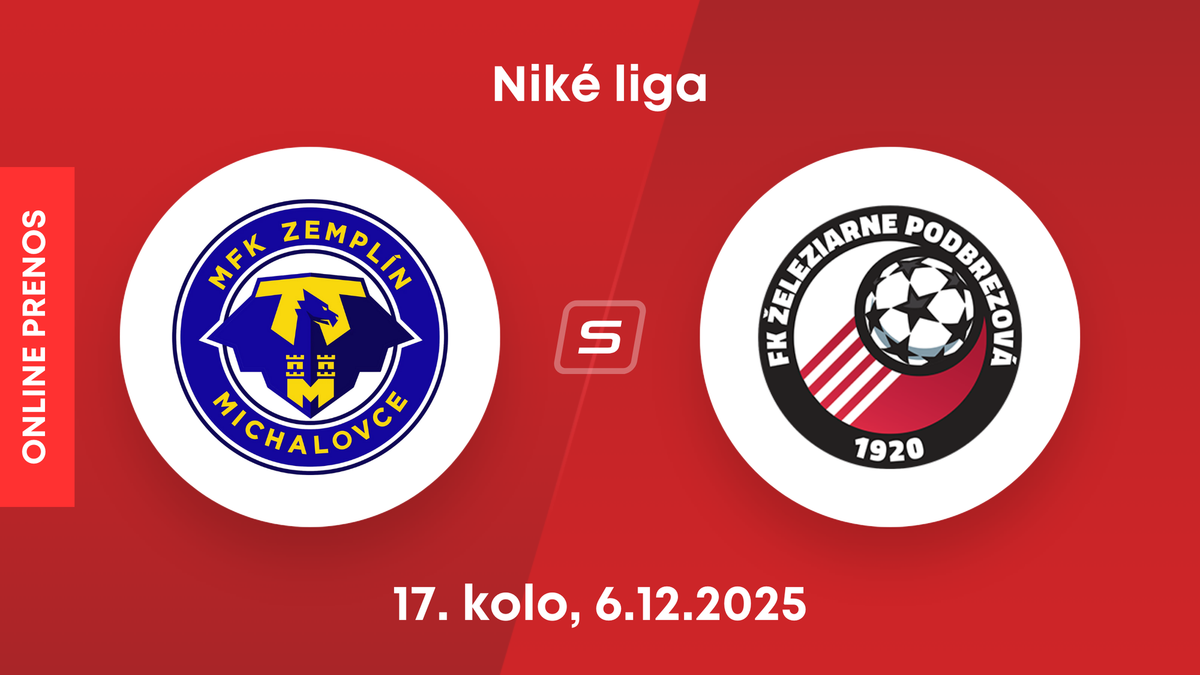 MFK Zemplín Michalovce - Fk Železiarne Podbrezová: ONLINE prenos zo zápasu 17. kola Niké ligy.