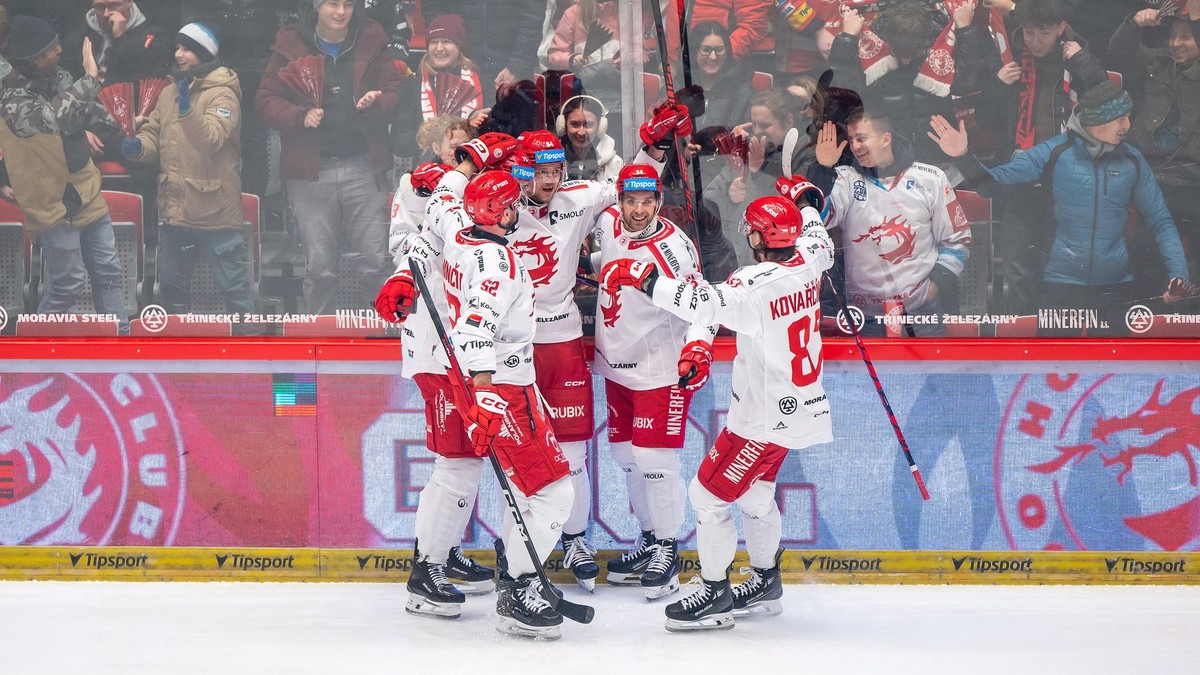 Gólová radosť hráčov Třinca