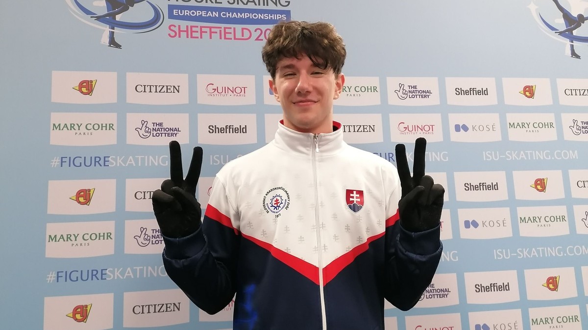 Adam Hagara po krátkom programe v Sheffielde.