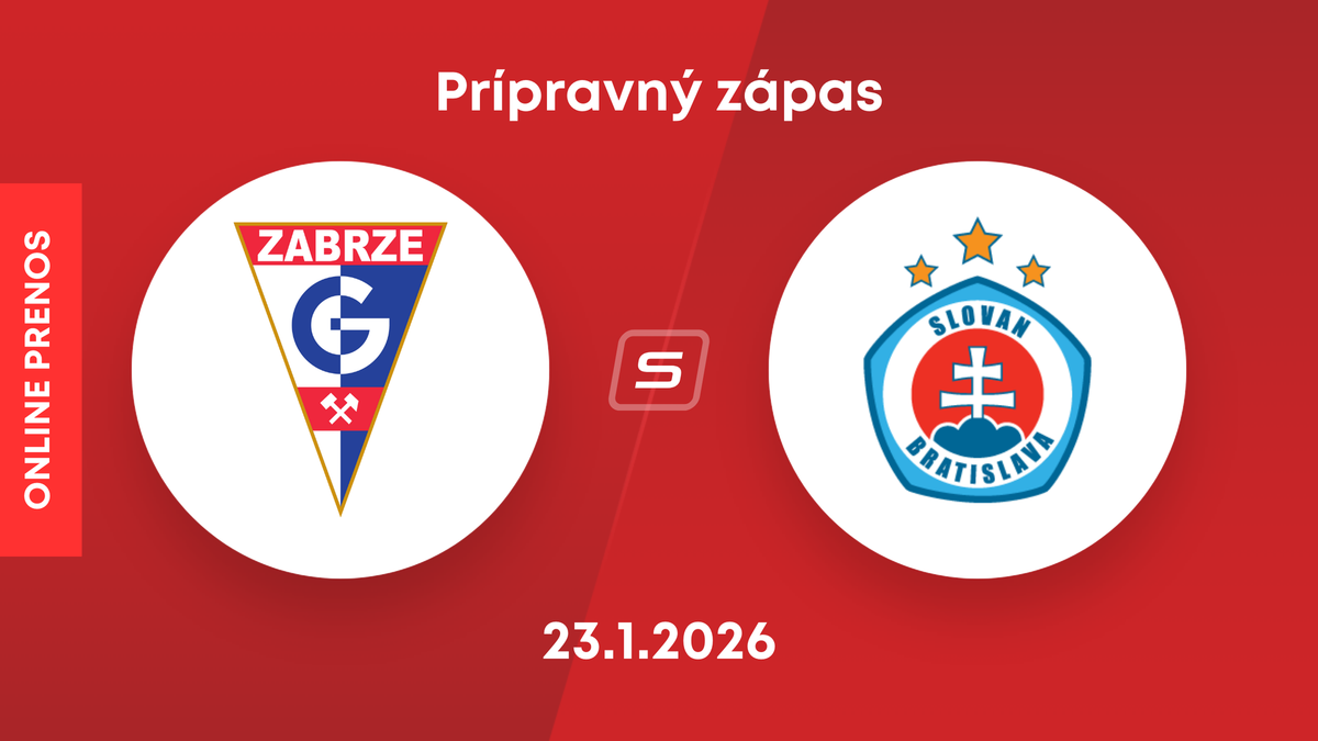 Górnik Zabrze - ŠK Slovan Bratislava: ONLINE prenos z prípravného zápasu.