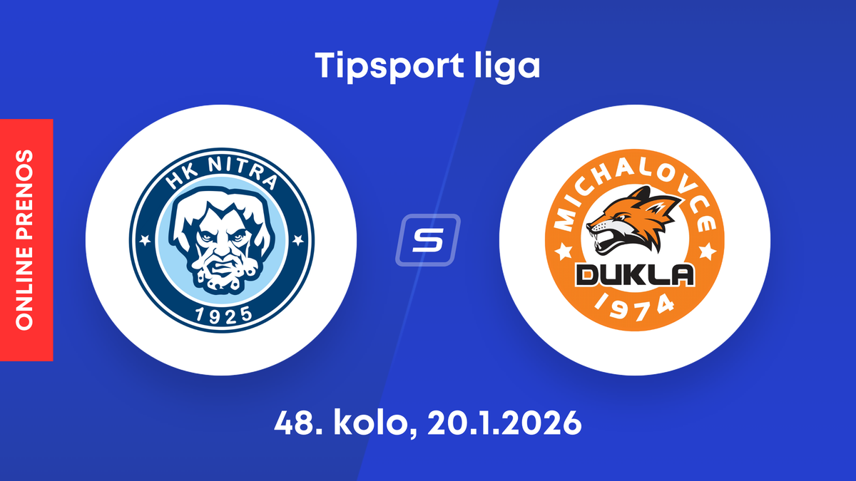 HK Nitra - HK Dukla Michalovce: ONLINE prenos zo zápasu 48. kola Tipsport ligy.