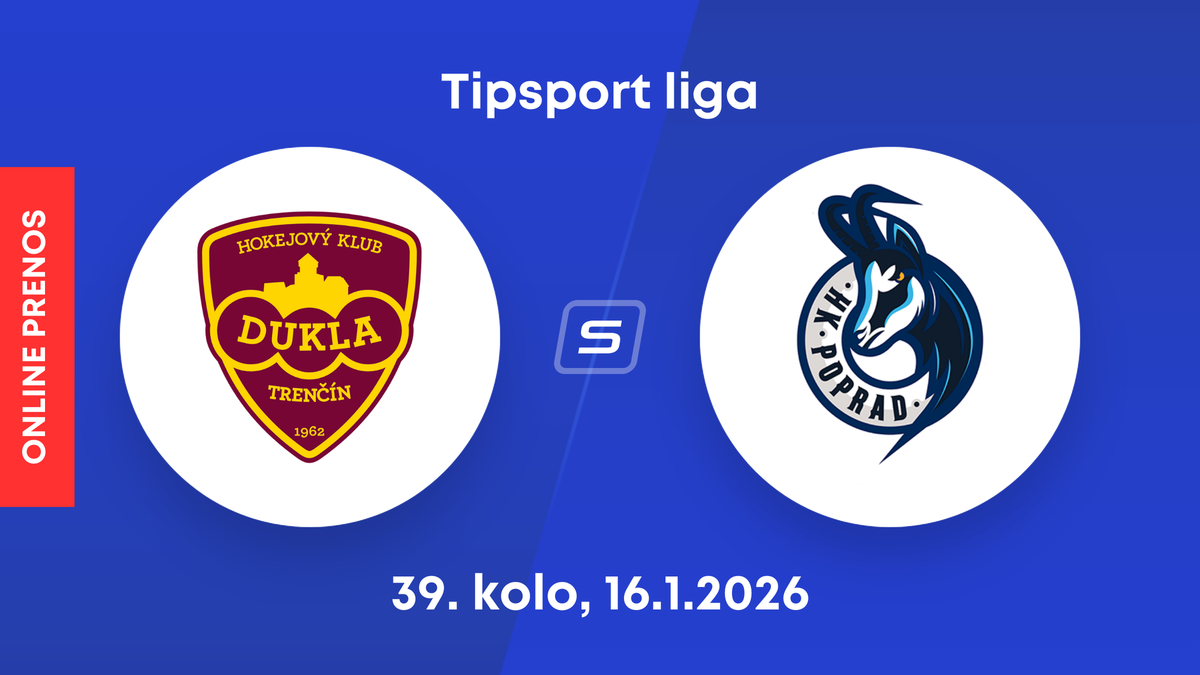 HK Dukla Trenčín - HK Poprad: ONLINE prenos zo zápasu 39. kola Tipsport ligy.