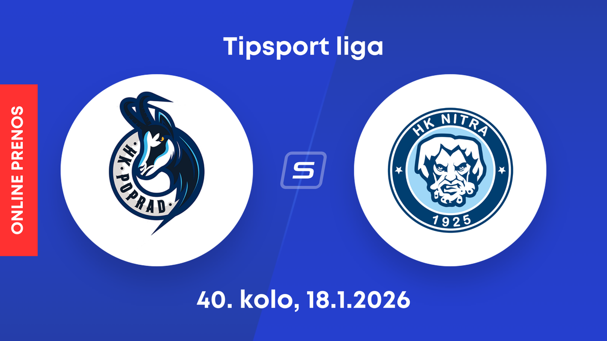 HK Poprad - HK Nitra: ONLINE prenos zo zápasu 40. kola Tipsport ligy.