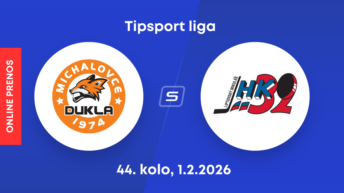 HK Dukla Michalovce - Hk 32 Liptovský Mikuláš: ONLINE prenos zo zápasu 44. kola Tipsport ligy.