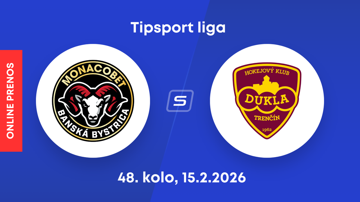 HC MONACObet Banská Bystrica - HK Dukla Trenčín: ONLINE prenos zo zápasu 48. kola Tipsport ligy.