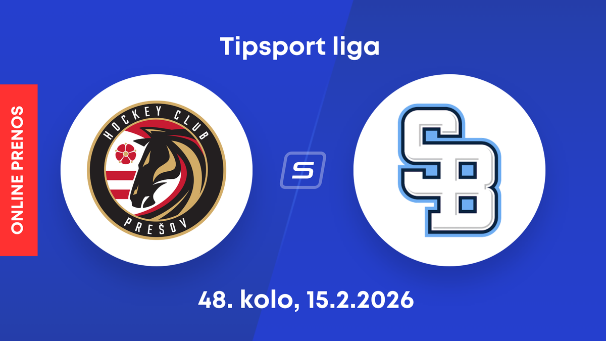 HC Prešov - HC Slovan Bratislava: ONLINE prenos zo zápasu 48. kola Tipsport ligy.