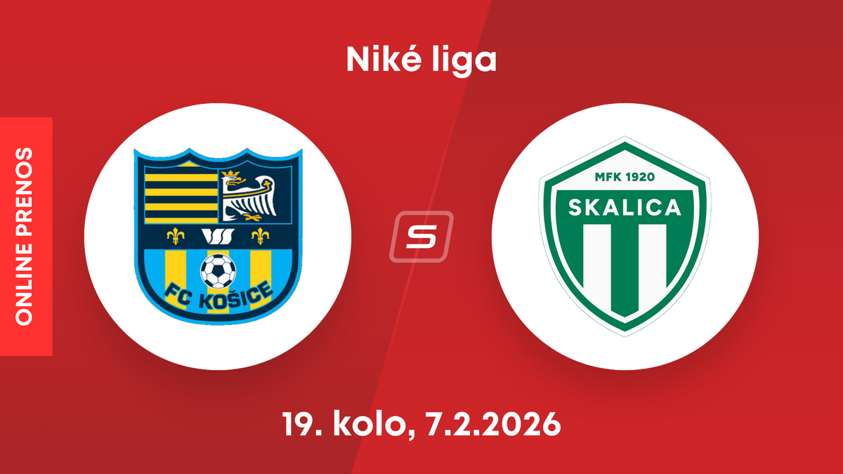 FC Košice - MFK Skalica: ONLINE prenos zo zápasu 19. kola Niké ligy.