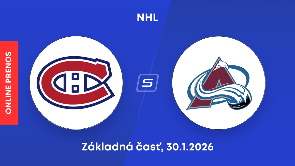 Montreal Canadiens - Colorado Avalanche: ONLINE prenos zo zápasu NHL.