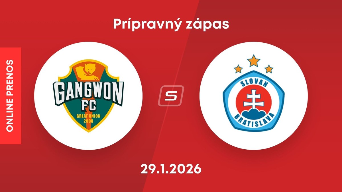 FC Gangwon - ŠK Slovan Bratislava: ONLINE prenos z prípravného zápasu.