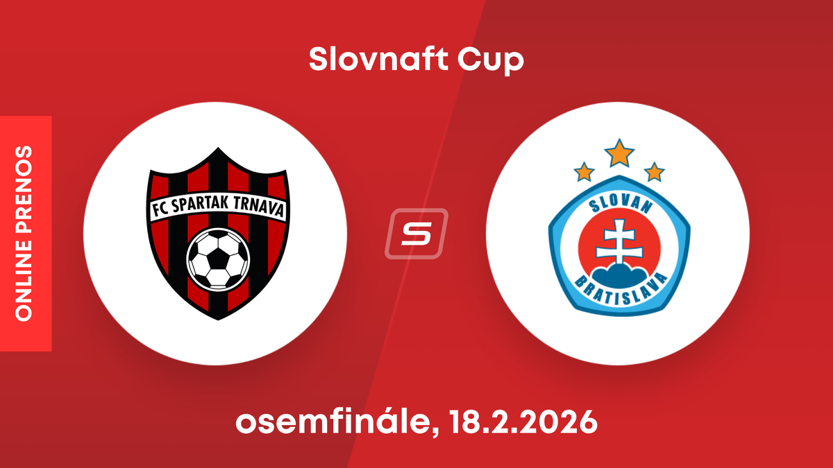 Spartak Trnava - Slovan Bratislava: ONLINE prenos zo zápasu osemfinále Slovnaft Cupu.