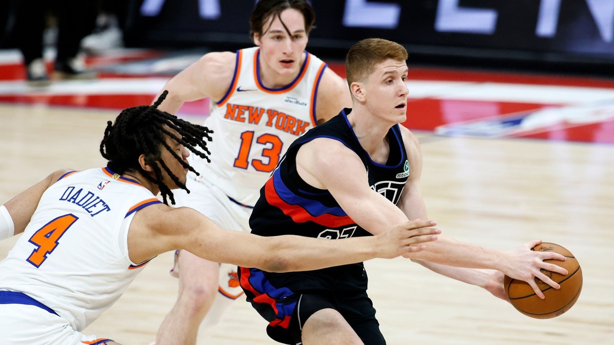 Momentka zo zápasu Pistons - Knicks