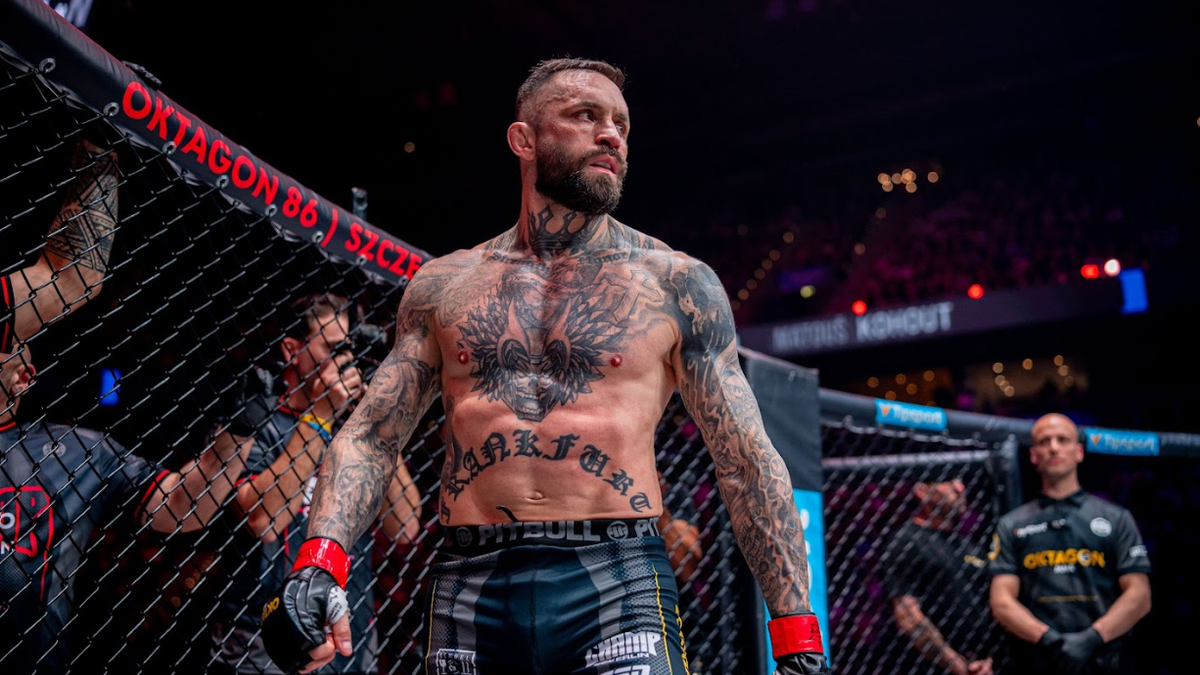 Christian Eckerlin na turnaji OKTAGON 85 v Hamburgu.