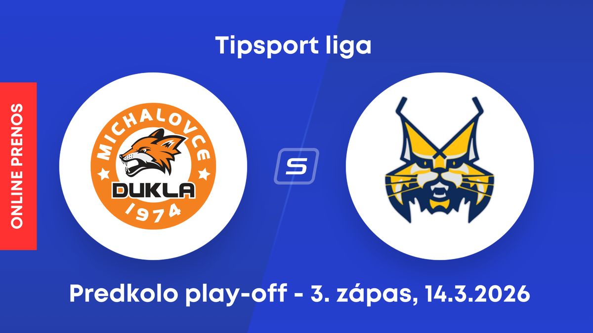 HK Dukla Michalovce - HK Spišská Nová Ves: ONLINE prenos z 3. zápasu predkola play-off Tipsport ligy.