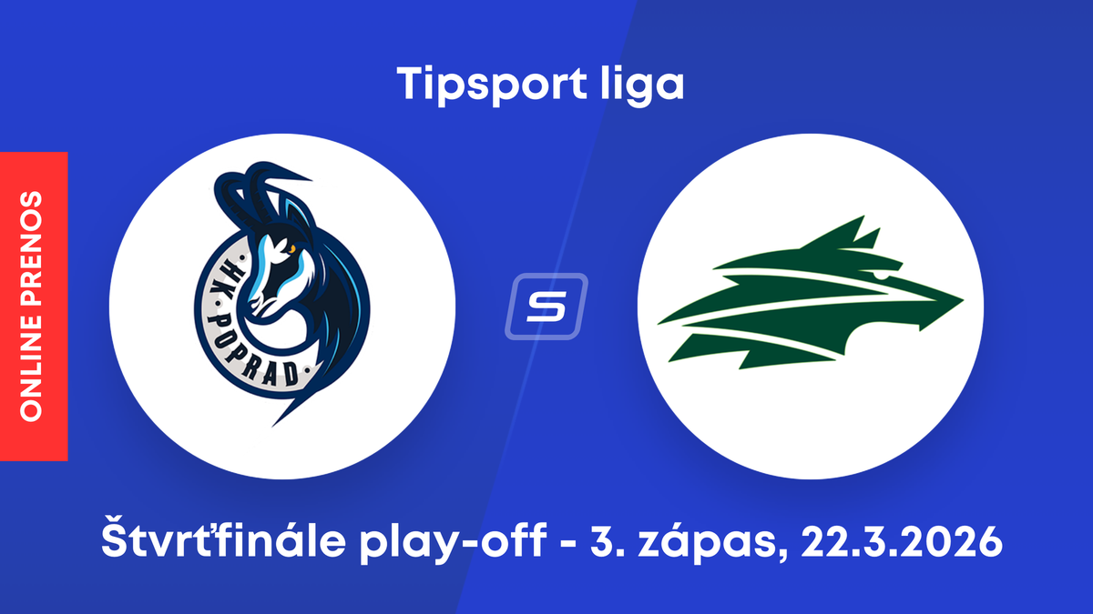 HK Poprad - Vlci Žilina: ONLINE prenos z 3. zápasu štvrťfinále play-off Tipsport ligy.