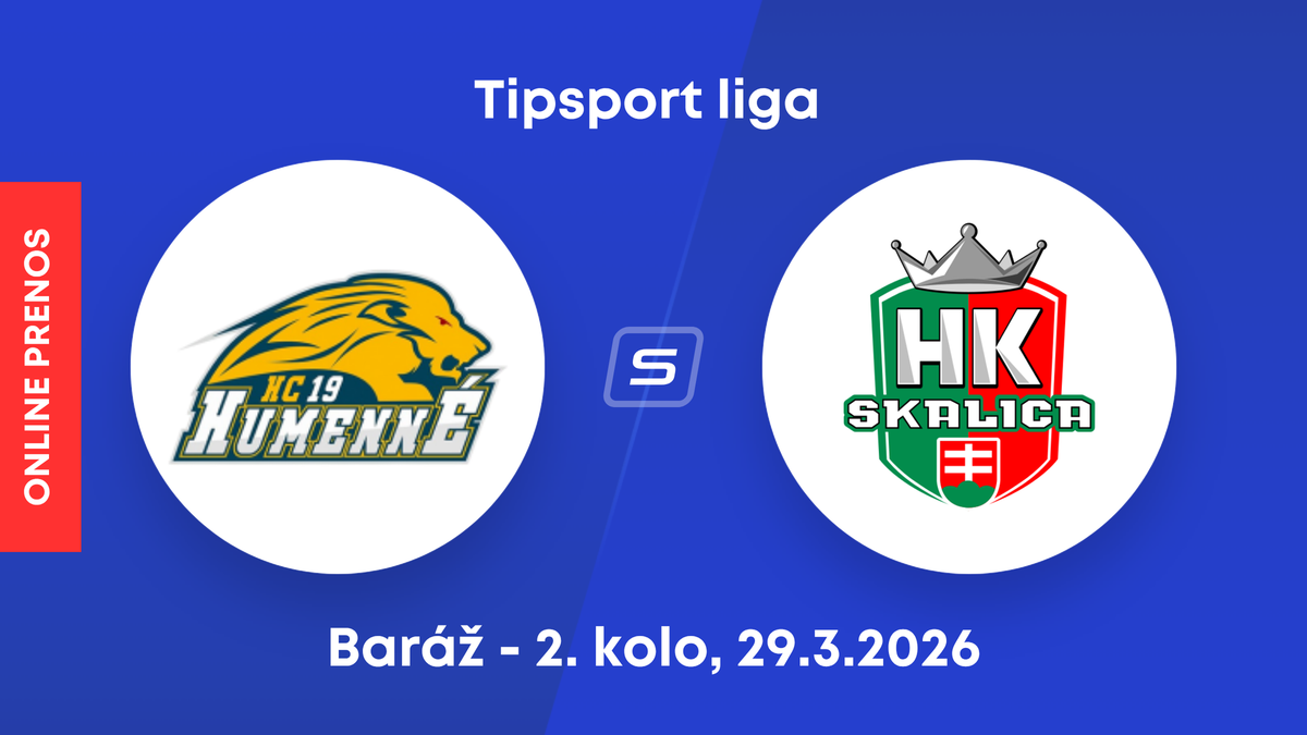 HC 19 Humenné - HK Skalica: ONLINE prenos z 2. kola baráže o Tipsport ligu.