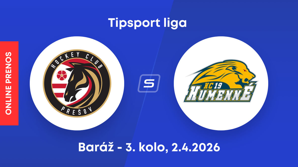 HC Prešov - HC 19 Humenné: ONLINE prenos z 3. kola baráže o Tipsport ligu.
