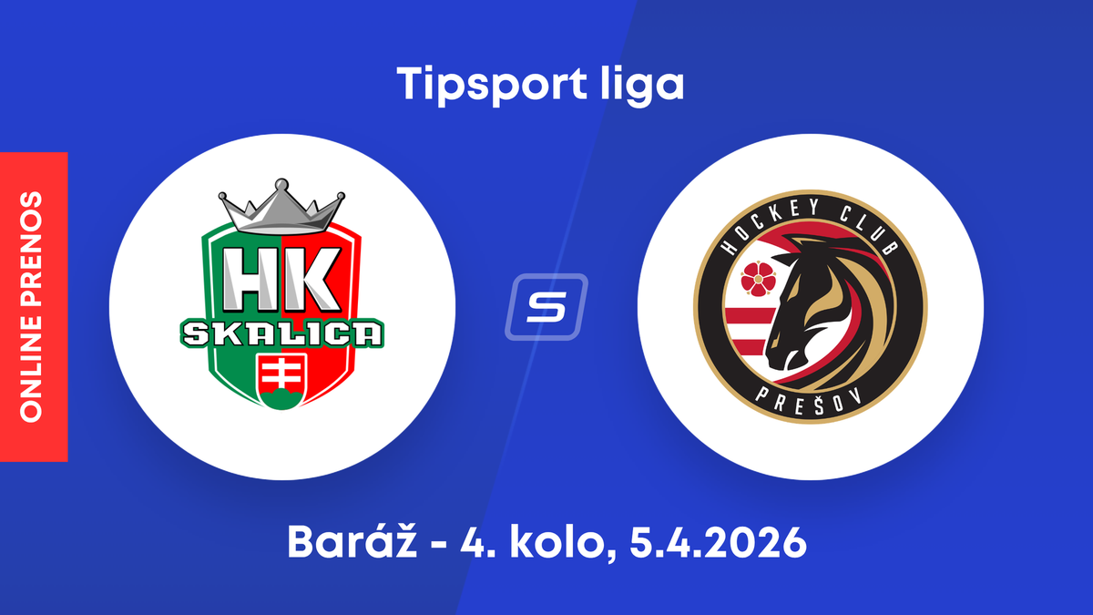 HK Skalica - HC Prešov: ONLINE prenos zo 4. kola baráže o Tipsport ligu.