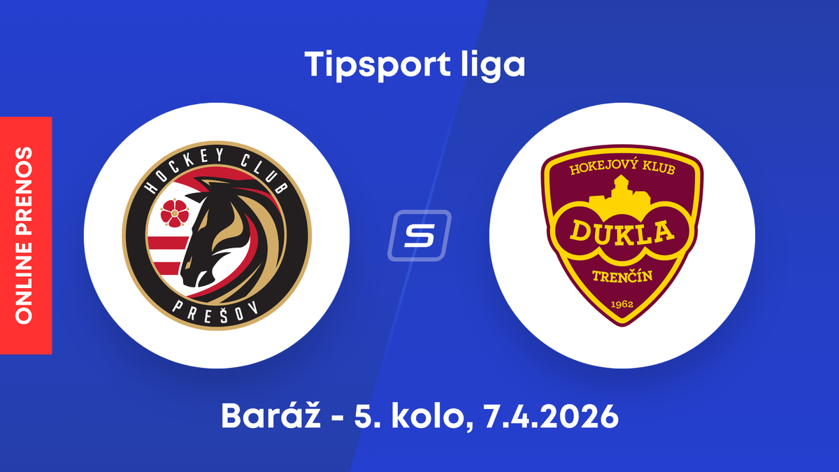 HC Prešov - HK Dukla Trenčín: ONLINE prenos z 5. kola baráže o Tipsport ligu.
