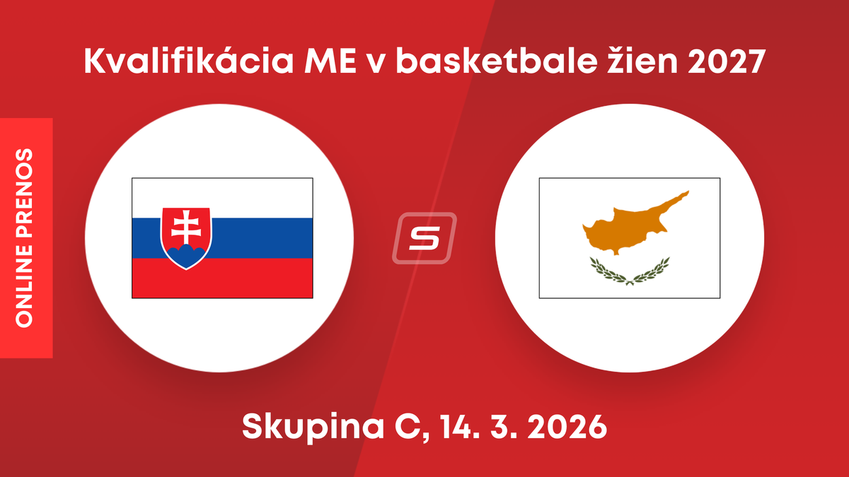 Slovensko - Cyprus: Online prenos zo zápasu kvalifikácie na ME v basketbale žien 2027. 