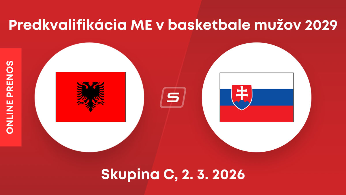 Albánsko - Slovensko: LIVE STREAM zo zápasu kvalifikácie na ME v basketbale mužov 2029. 