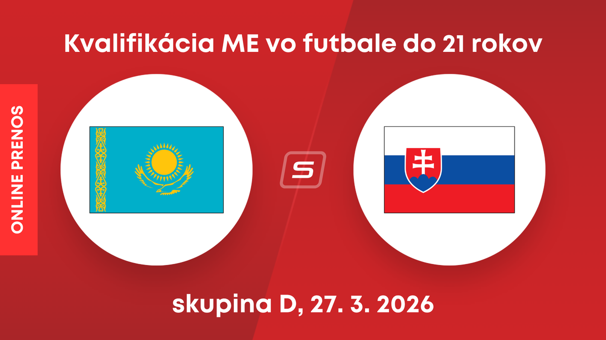Kazachstan U21 - Slovensko U21: ONLINE prenos zo zápasu kvalifikácie ME hráčov do 21 rokov 2027