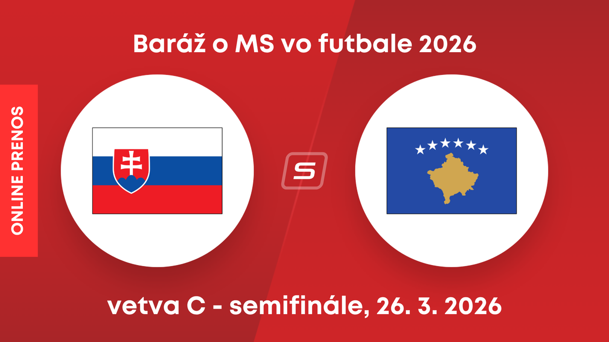 Slovensko - Kosovo: ONLINE prenos zo zápasu baráže o MS 2026