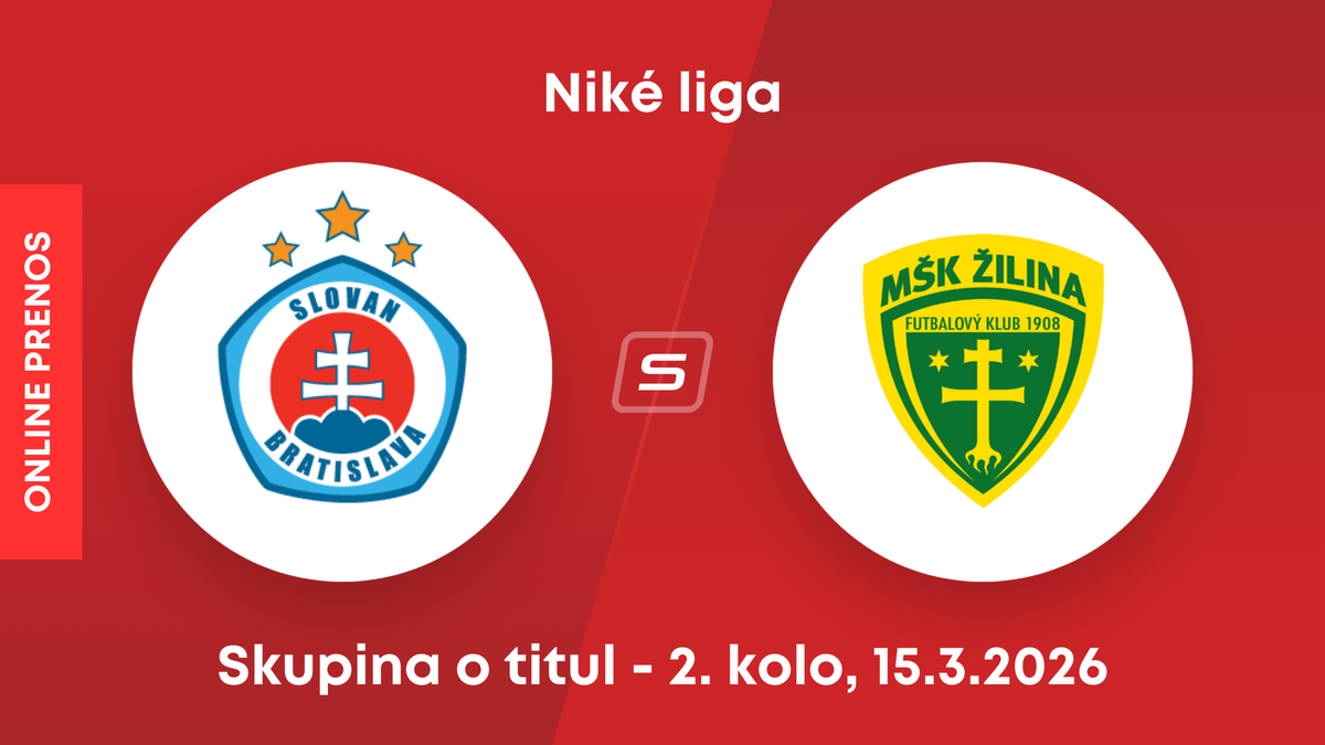 ŠK Slovan Bratislava - MŠK Žilina: ONLINE prenos zo zápasu 2. kola skupiny o titul Niké ligy.