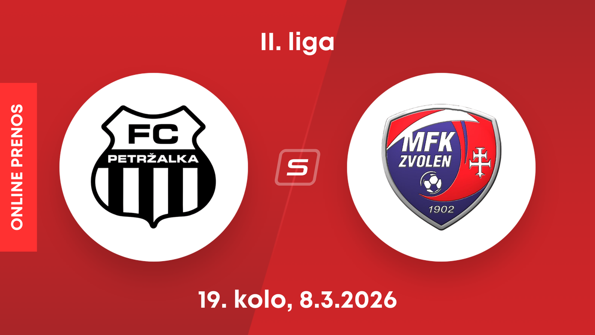 FC Petržalka - MFK Zvolen: ONLINE prenos zo zápasu 19. kola II. ligy.