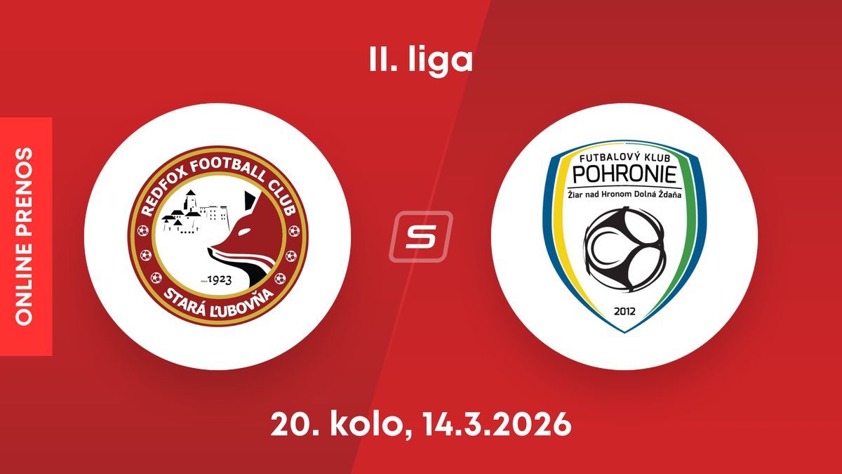 Stará Ľubovňa Redfox Football Club - FK Pohronie: ONLINE prenos zo zápasu 20. kola II. ligy.