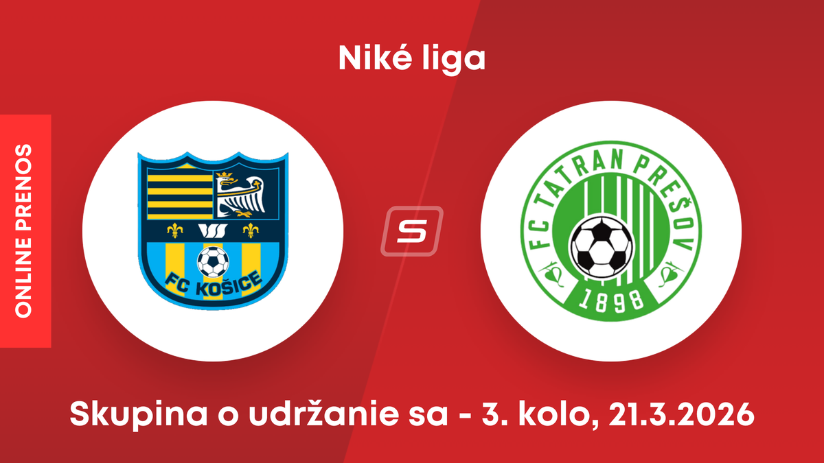 FC Košice - FC Tatran Prešov: ONLINE prenos zo zápasu 3. kola skupiny o udržanie sa v Niké lige.