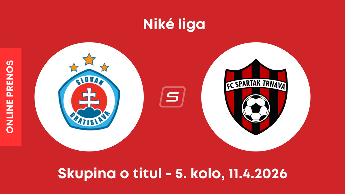 ŠK Slovan Bratislava - FC Spartak Trnava: ONLINE prenos zo zápasu 5. kola skupiny o titul Niké ligy.