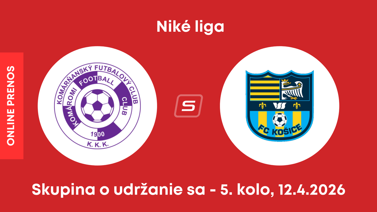 KFC Komárno - FC Košice: ONLINE prenos zo zápasu 5. kola skupiny o udržanie sa v Niké lige.